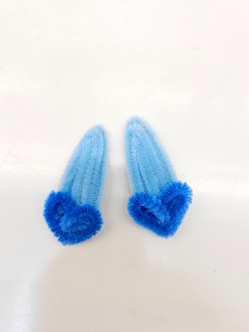 Blue Heart Snap Clips