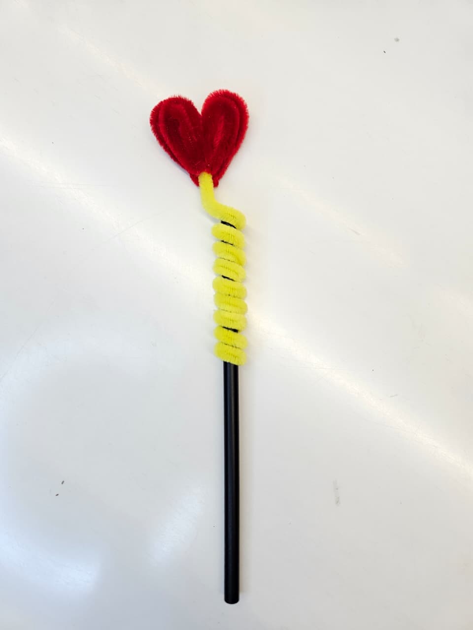 Red Heart Pencil Topper
