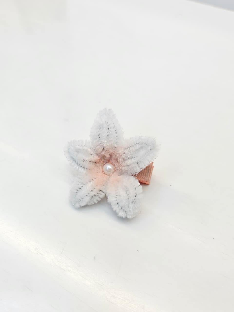 Peach Star Flower Clip