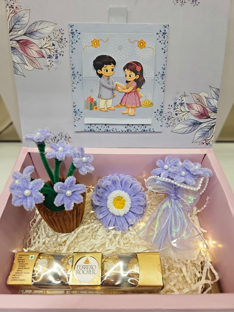 Lavender Bloom Rakhi Hamper