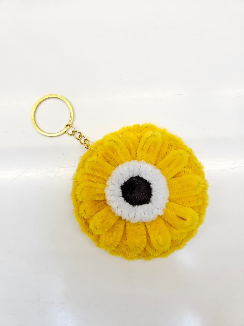 Sunflower Mirror Keychain